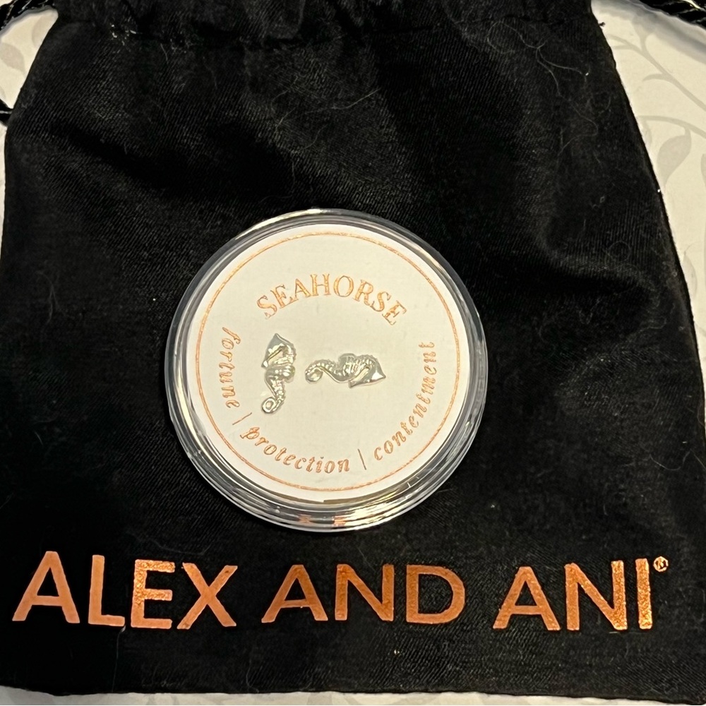 Alex and Ani Providence Collection Seahorse Post Earrings NWT